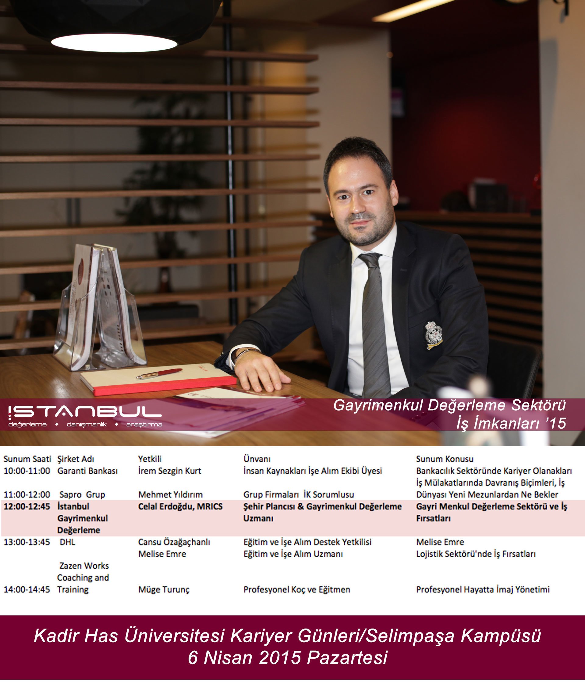 Kariyer Günler Etkinliği, Celal Erdoğdu